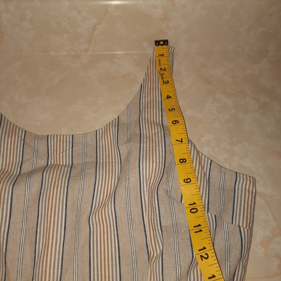 Mittoshop Gray Striped Wide Leg Jumpsuit - Picture 12 of 14